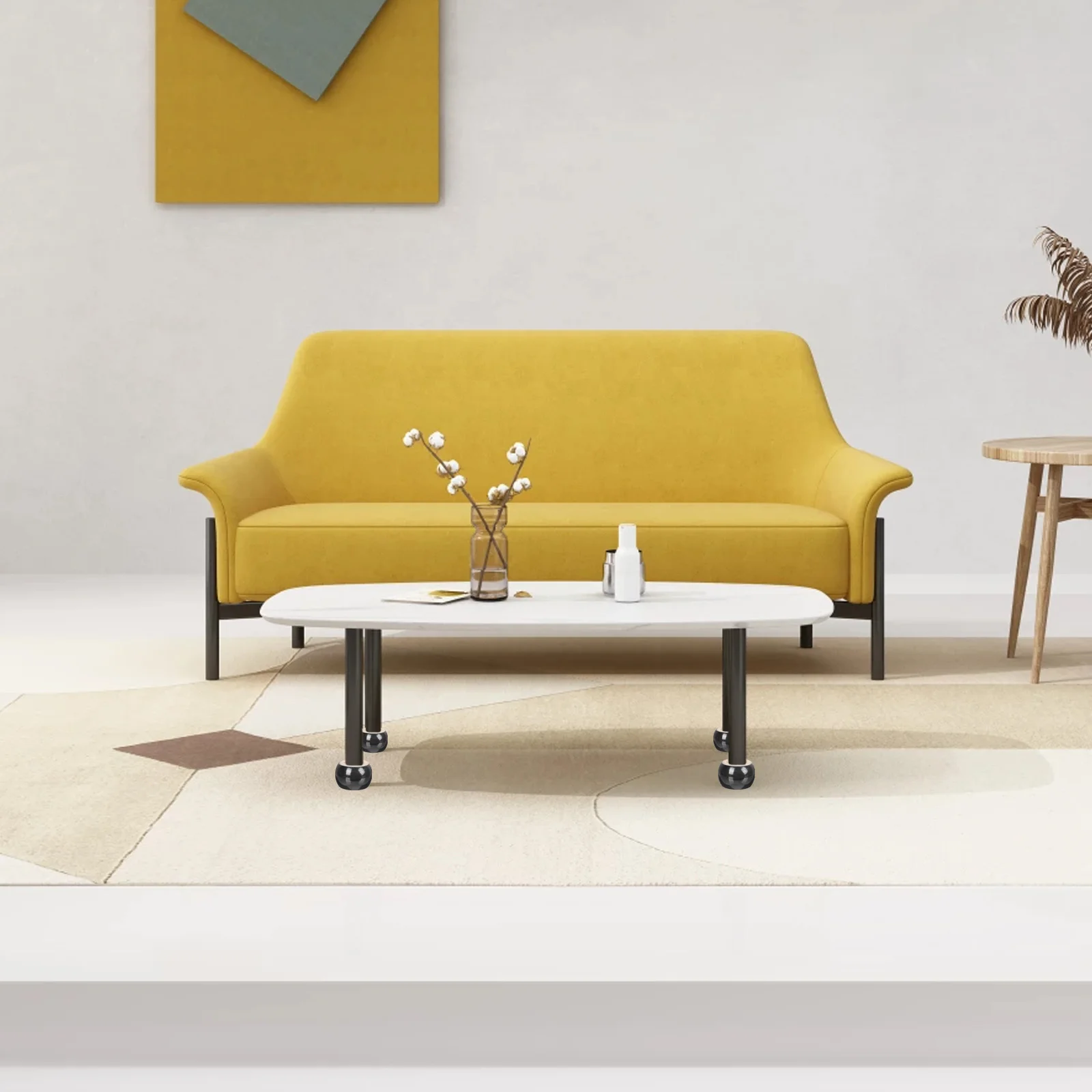 

4Pcs Durable Wooden Sofa Legs Modern Design Furniture Feet Couch Cabinet Table Replacement High Bearing Capacity