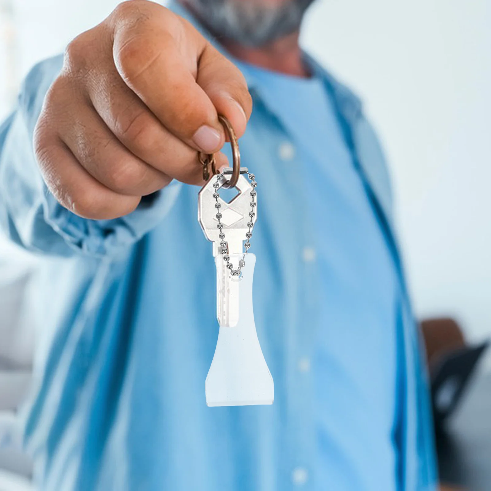 20Pcs Keychain Plastic Lotto Ticket Scratcher Tools Portable Scratch Off Card Scraper for Scratch Games Label Scratcher