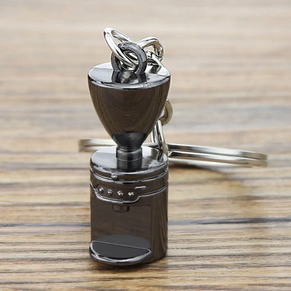 

Metal 3D Creative Coffee Keychain Pitcher Cute Coffee Handle Keyring Accessories Mini Creative Barista Coffee Keychain