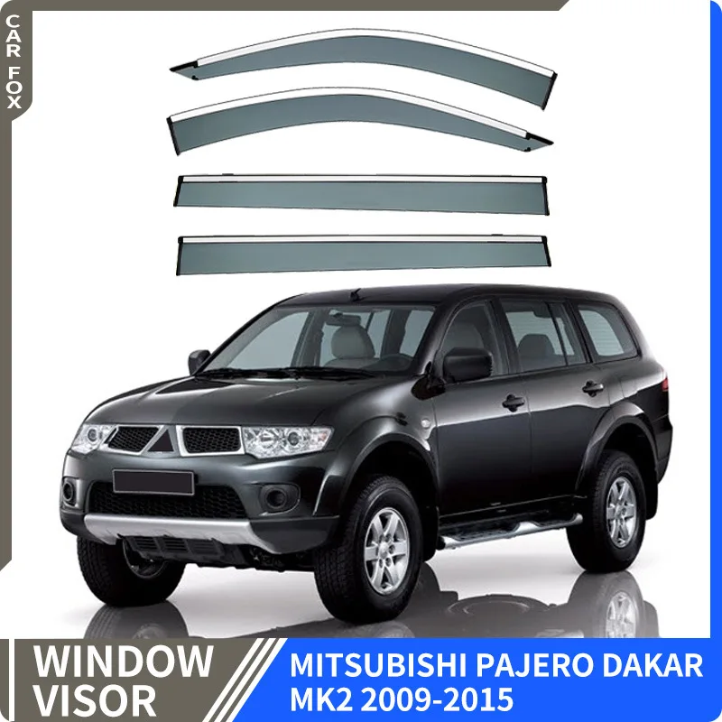 

For Mitsubishi Pajero Dakar Car Window Visor Awning Shelters Windshield Side Window Rain Sun Shade Auto Accessories Car Styling