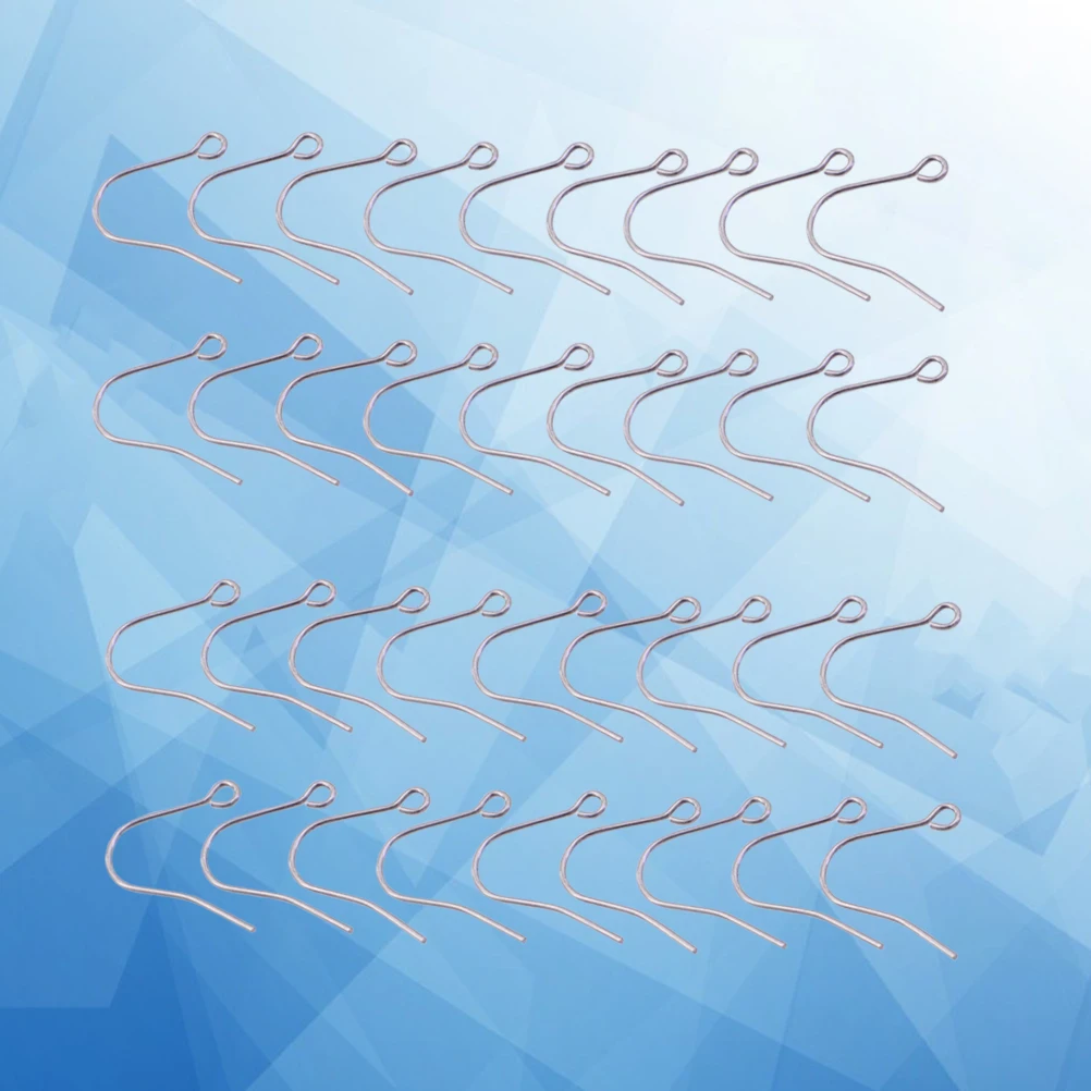 

100Pcs Stainless Steel Ear Hooks Simple DIY Earrings Parts for Women Lightweight Daily Party Accessories Accessories Earrings