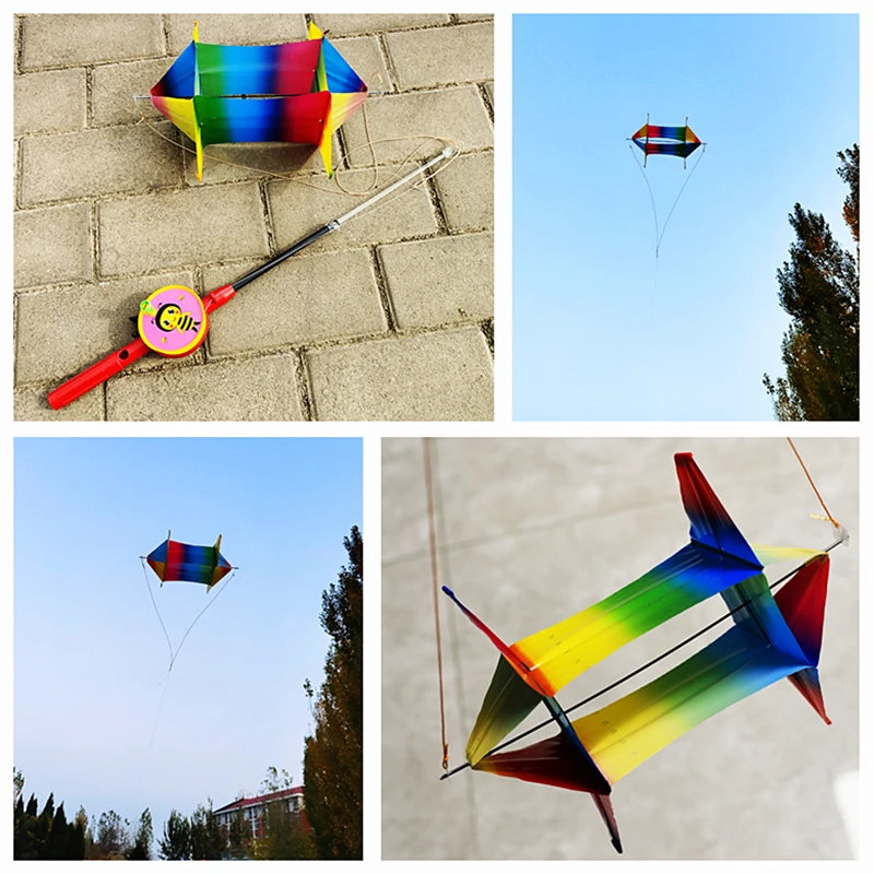 Gratis verzending PE kite vliegen speelgoed voor kinderen vliegers 3d vliegers revolve vliegers string lijn hengel lijn adelaar kite speelgoed Vliegen