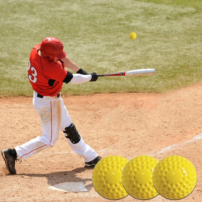 Training Ball 9 Inch Pitching Machine Baseballs For Hand-Eye Coordination, Hitting And Practice 10 Pack