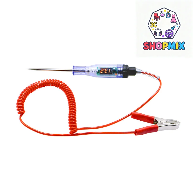 5V-120V Car Tester Pen Voltage Circuit Test DC Digital Display Electric Pen Probe Pen Auto Diagnostic Tools 2V 12V 24V 48V