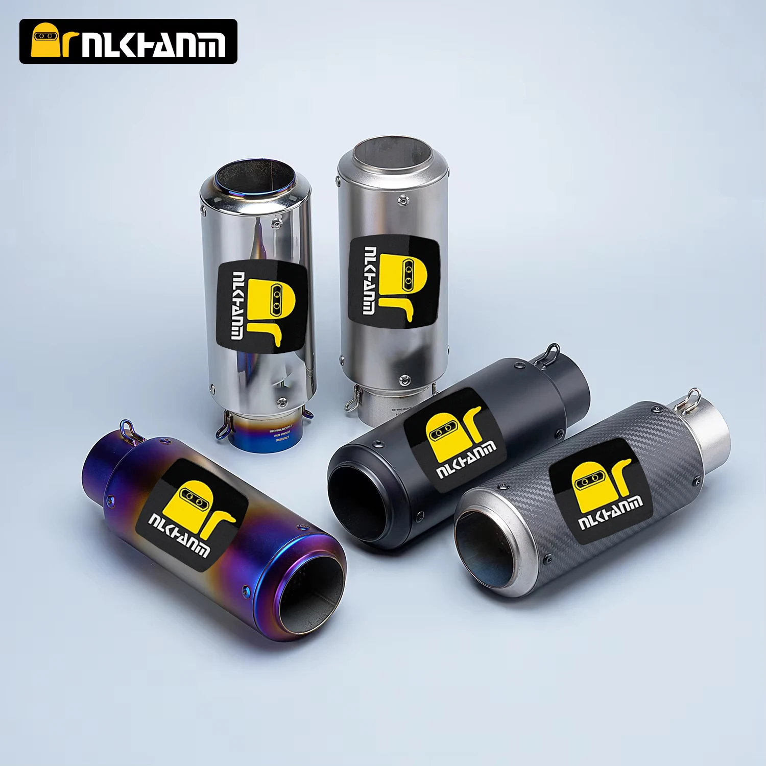 

51mm Racing Motorcycle Exhaust Muffler GP-project Universal Sport Bike Muffler