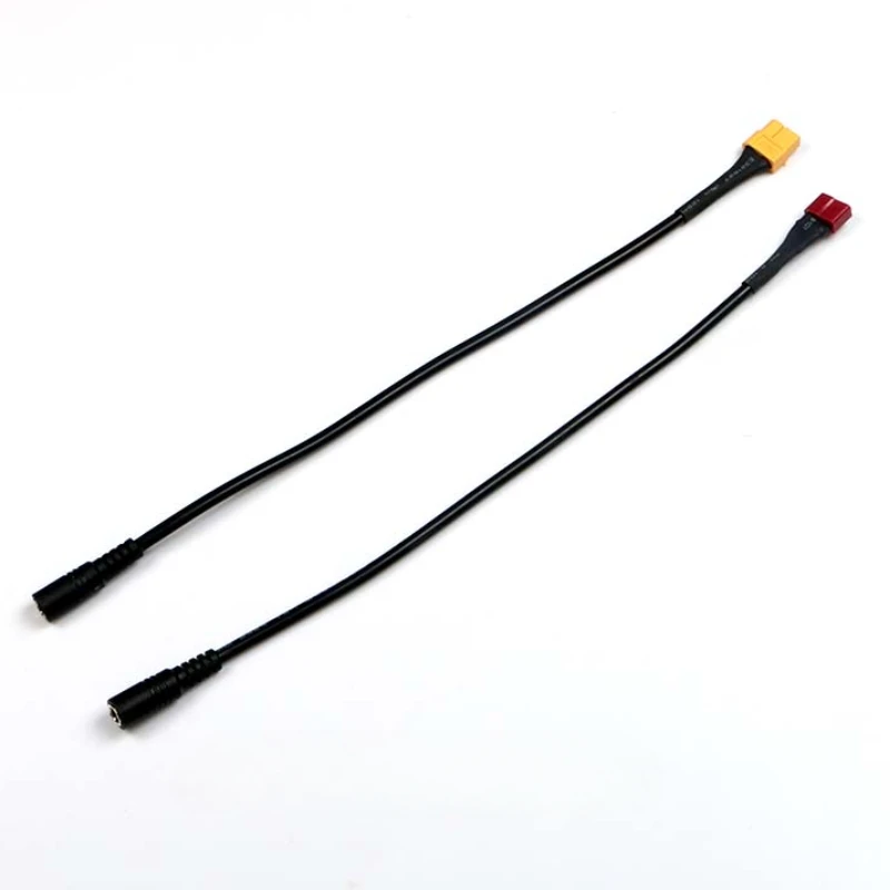 XT60/XT30/T Plug Female to DC5.5*2.1/5.5*2.5mm Female 18AWG 30cm Power Cable Adapter For Car Battery Charging Adapter Cable
