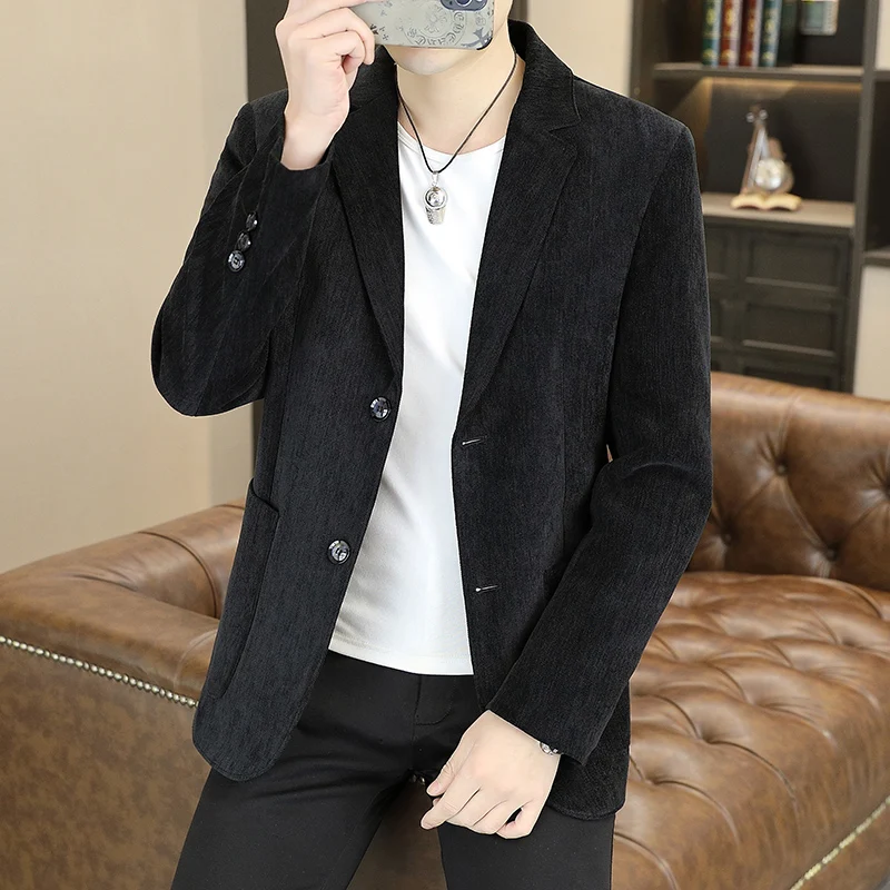 2024 High quality new fashion handsome fashion casual suit coat spring autumn two button slim fashion handsome single west