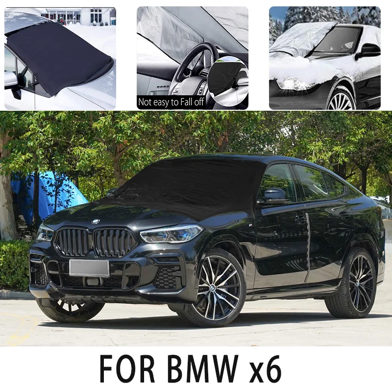 

Carsnow cover front cover for BMW x6 snowprotection heat insulation shade Sunscreen wind Frost prevention car accessories