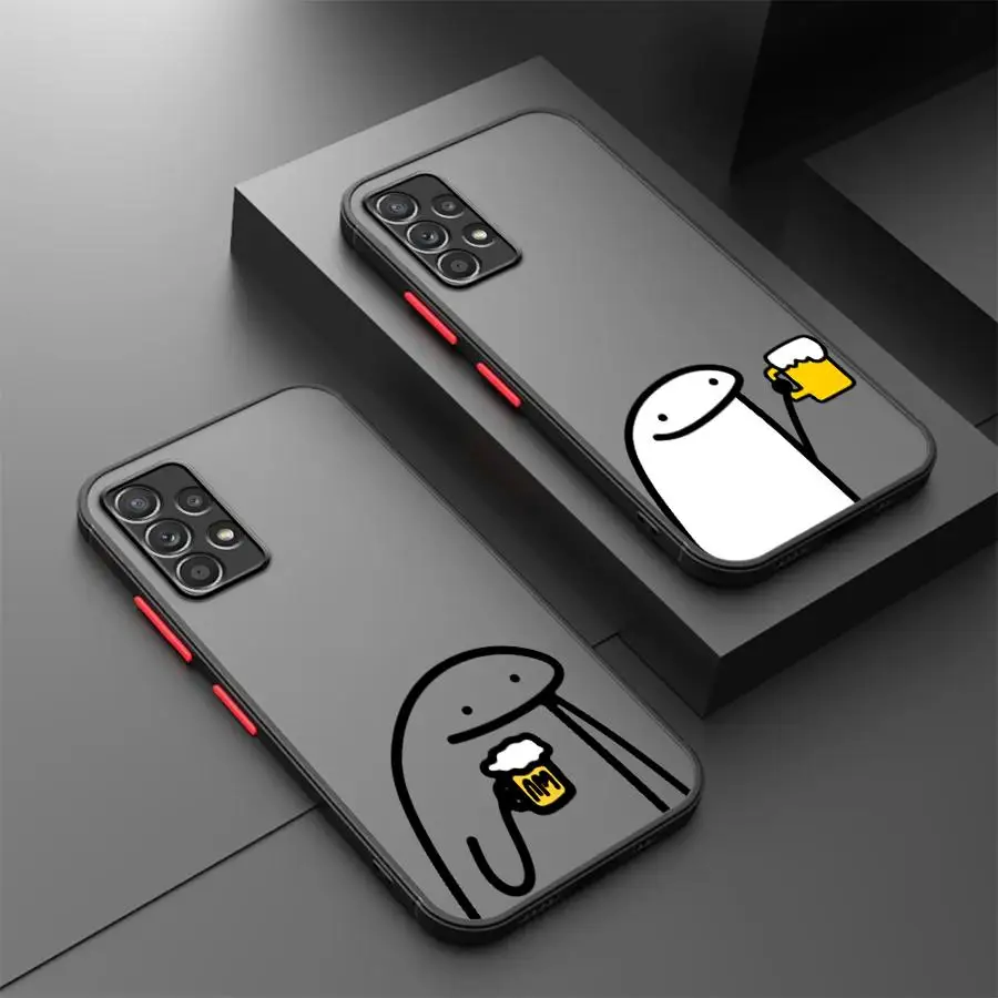 Phone Cover Case for Samsung Galaxy A57 A17 A52 A33 A37 A54 A34 A36 A72 A35 A16 A15 A53 A56 A55 A14 A23 Funny Stickman Line