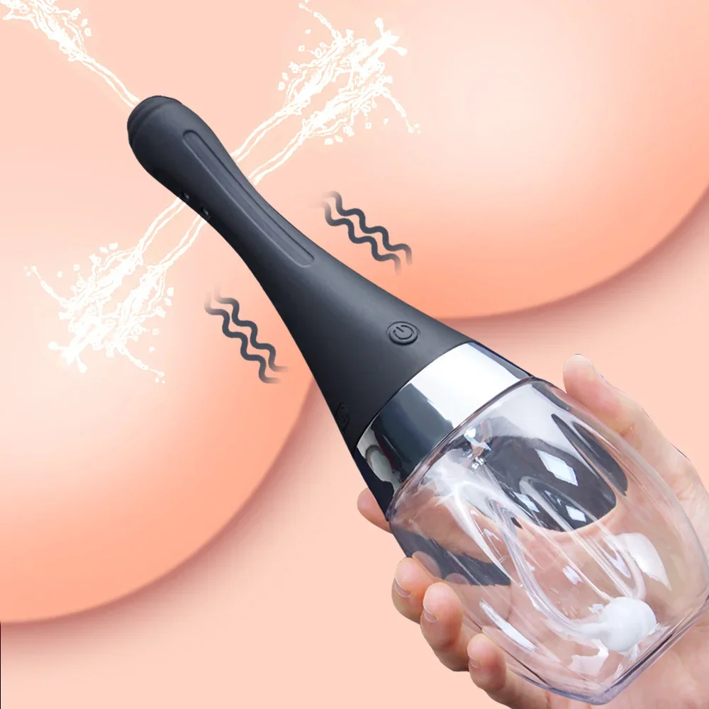 Electric Anal Enemator Silicone Health Automatic Enema Douche Sex Colon Vaginal Tool Anal Cleaner Anal plug Shower Cleaning