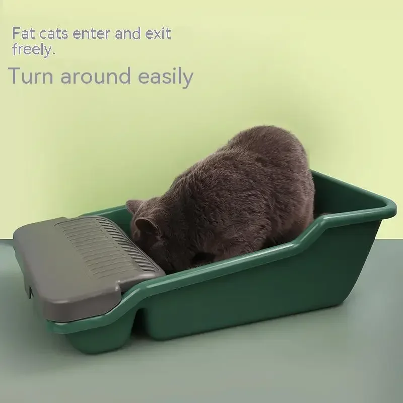 

Pet Semi-Enclosed Sandbox for Cats Anti-Splash Sandbox Large Space Detachable Easy To Clean Toilet Semi-Enclosed and Odorless