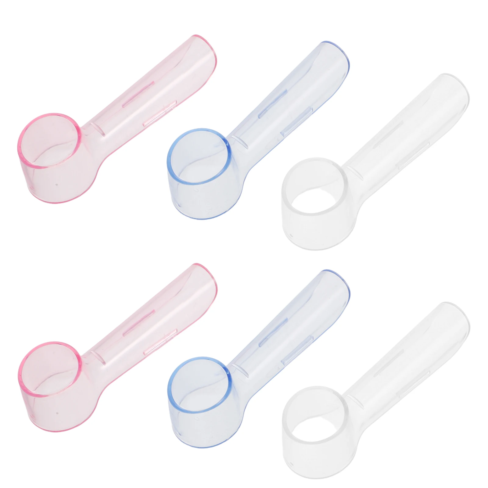 

6 Pcs Toothbrush Head Protective Cover Charcoal Travel Portable Soft Storage Case for Bathroom Camping Bamboo Holder