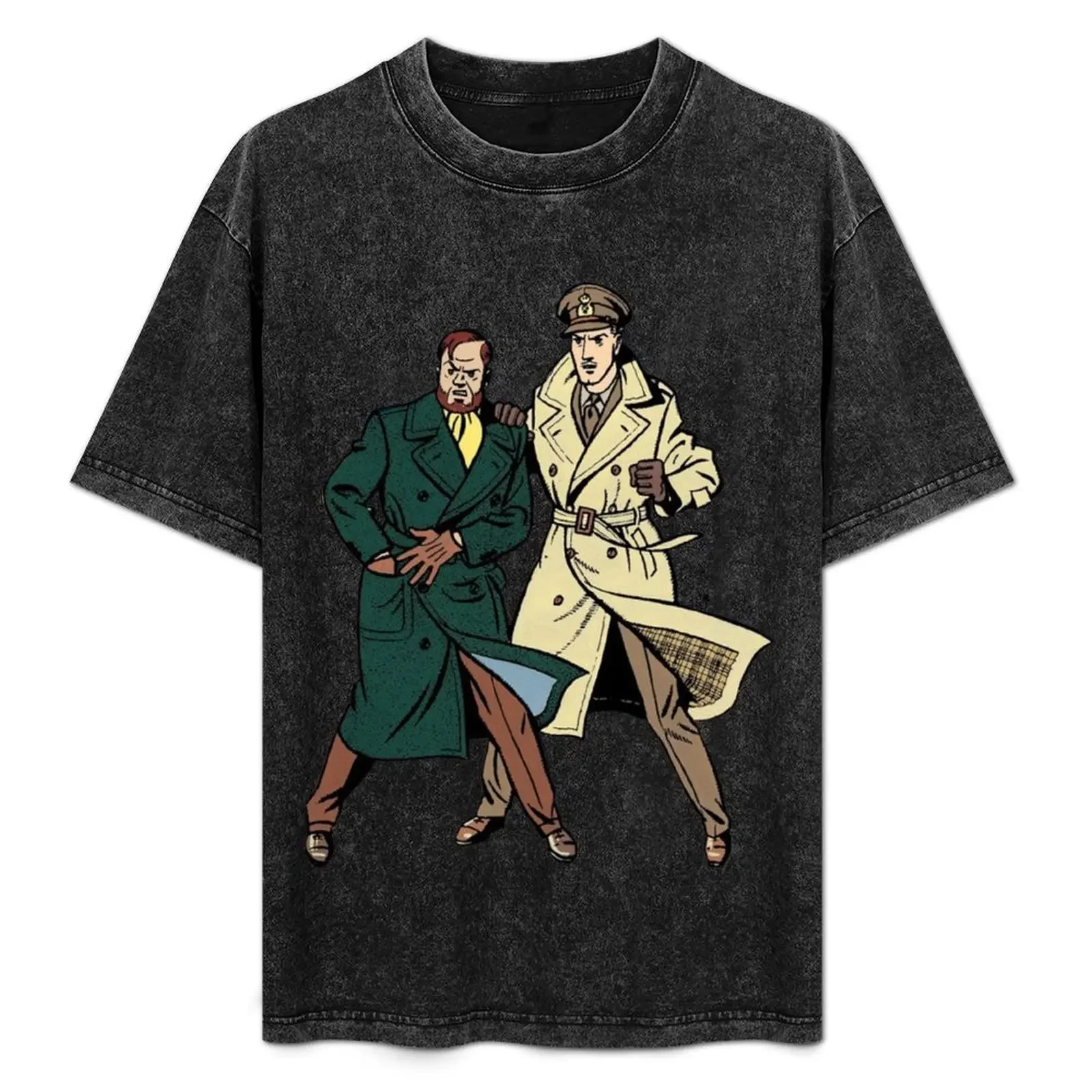 Blake y Mortimer (de la cubierta amarilla 'M' (La marque Jaune) Camiseta para hombre, camisetas para hombre de alta calidad