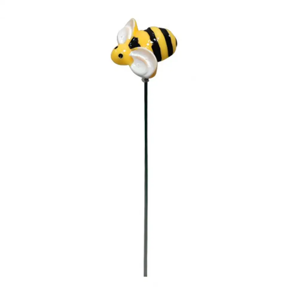 

Fade-proof Garden Accents Outdoor Flower Stake Decorative Metal Bee Garden Stakes Uv Resistant Waterproof Easy to Install