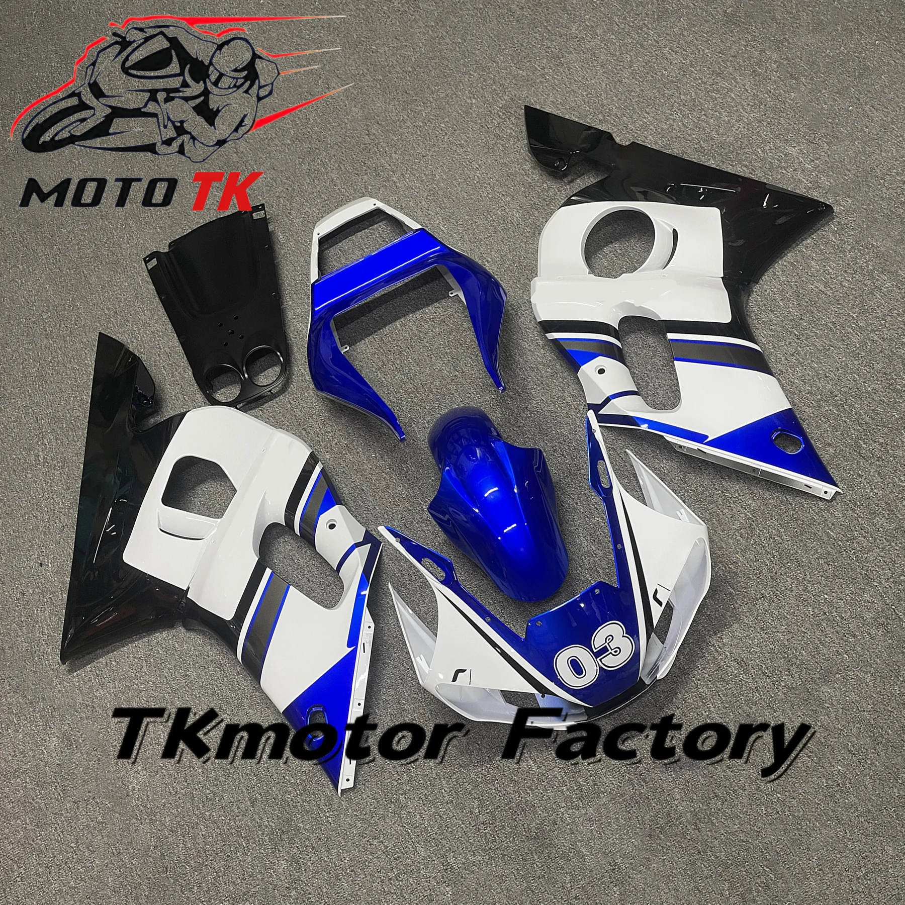 YZFR6 1998 1999 2000 2001 2002 Prime Fairing Set for YAMAHA YZF R6 98 99 00 01 02 Injection ABS Fairings Bodywork Kit