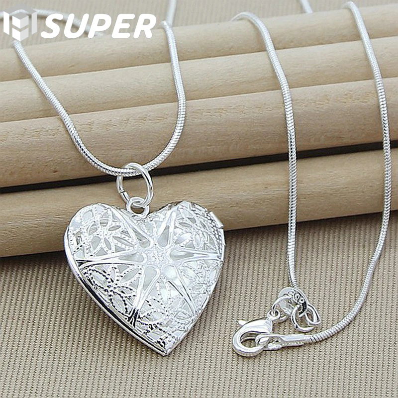 

925 Sterling Silver Fashion Star Fish Pendant Necklace 18 Inches Snake Chain For Women Jewelry Necklace Christmas Gift