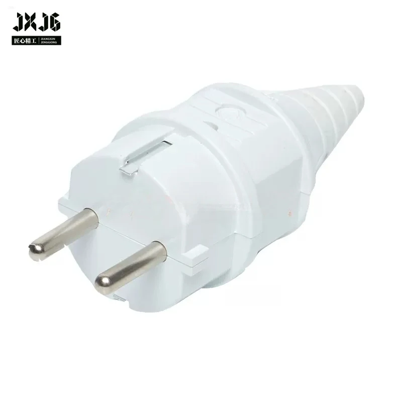 For 220V Household Diesel  Generator EU White Plug Blue Waterproof Anti-drop 2-Pin Socket Replacement Parts