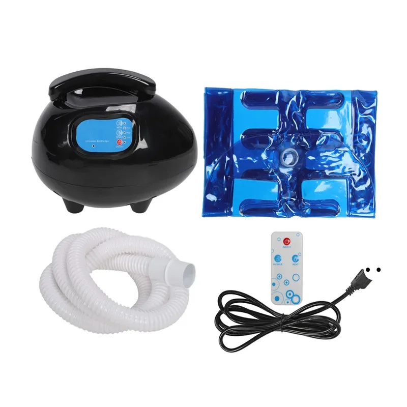 Household ultrasound hydrotherapy machine bubble SPA with warm air PVC pad LED digital tube