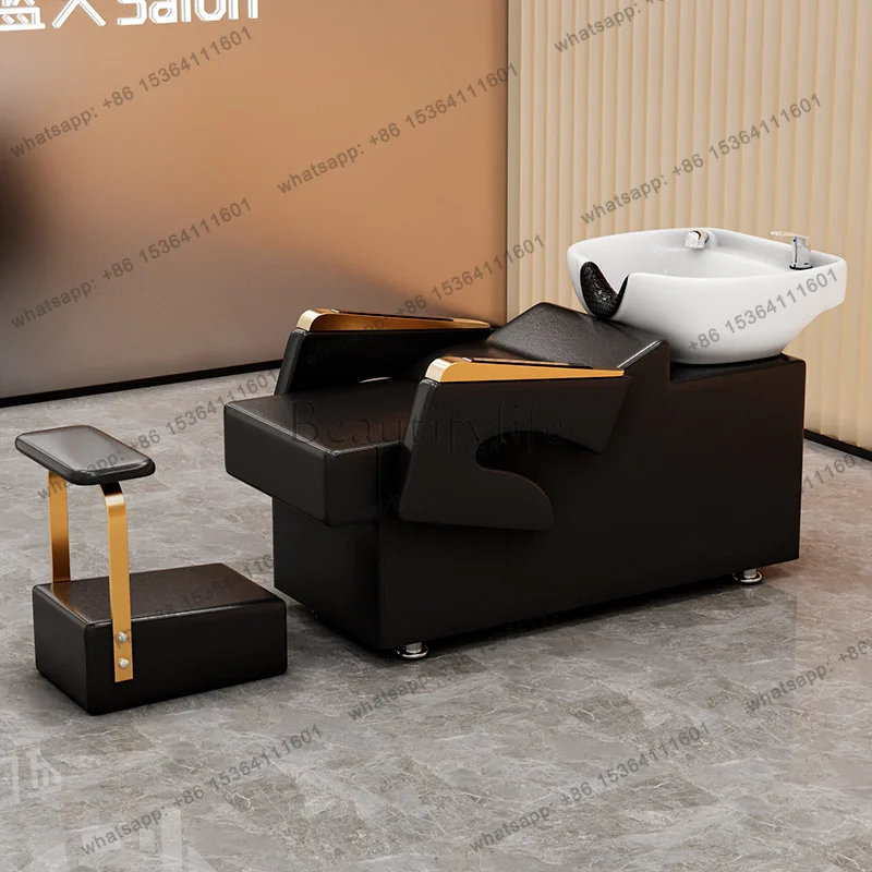 LJY Luxury Salon Exclusive Shampoo Chair Comfortable Luxury Hair Washing Chair Comfortable Hair Chaise De Coiffure Salon Furnitu