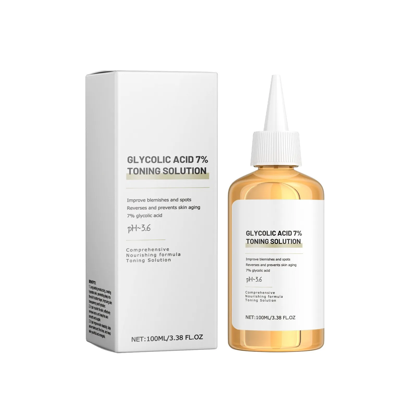 Glycolic 7% Toner 100ml Ordinary Glycolic 7% Toner Remove Acne, Lightening Acne Marks, Repairing And Rejuvenating Skin 100ml