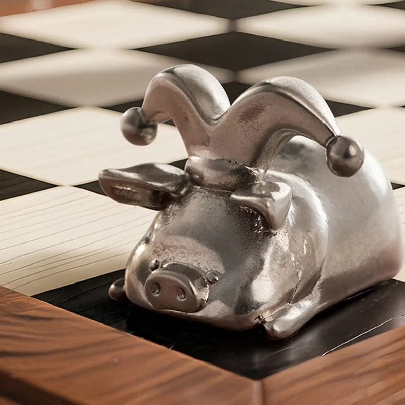 TOYZERO LuLu Rich Pig Action Chess Piece Series Anime Action Figure Guess Bag Ornament Figurines Desktop Dolls Model Gift