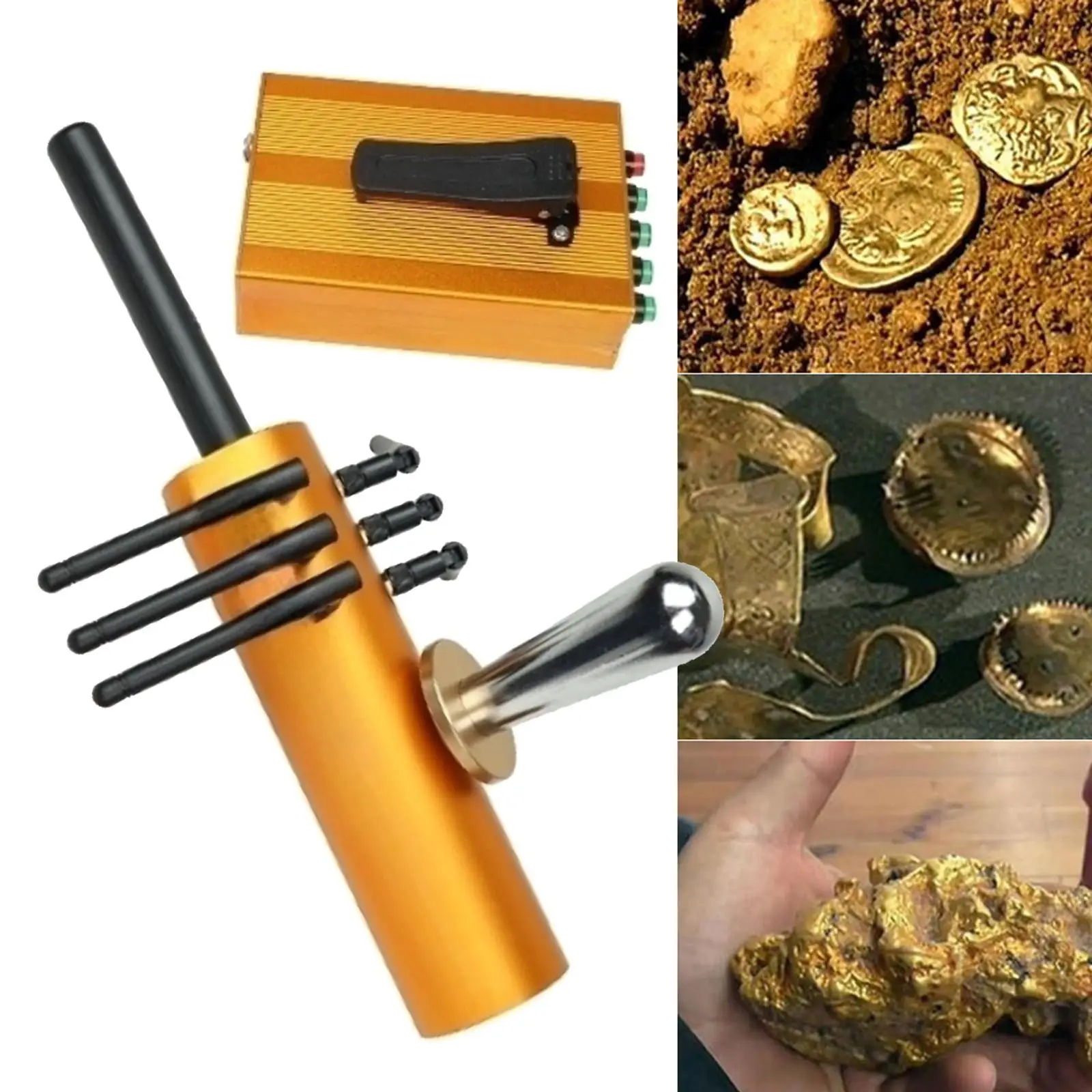 Underground Metal Detector Accessories Portable Treasure for Underground Gold Digger Tracker Coin