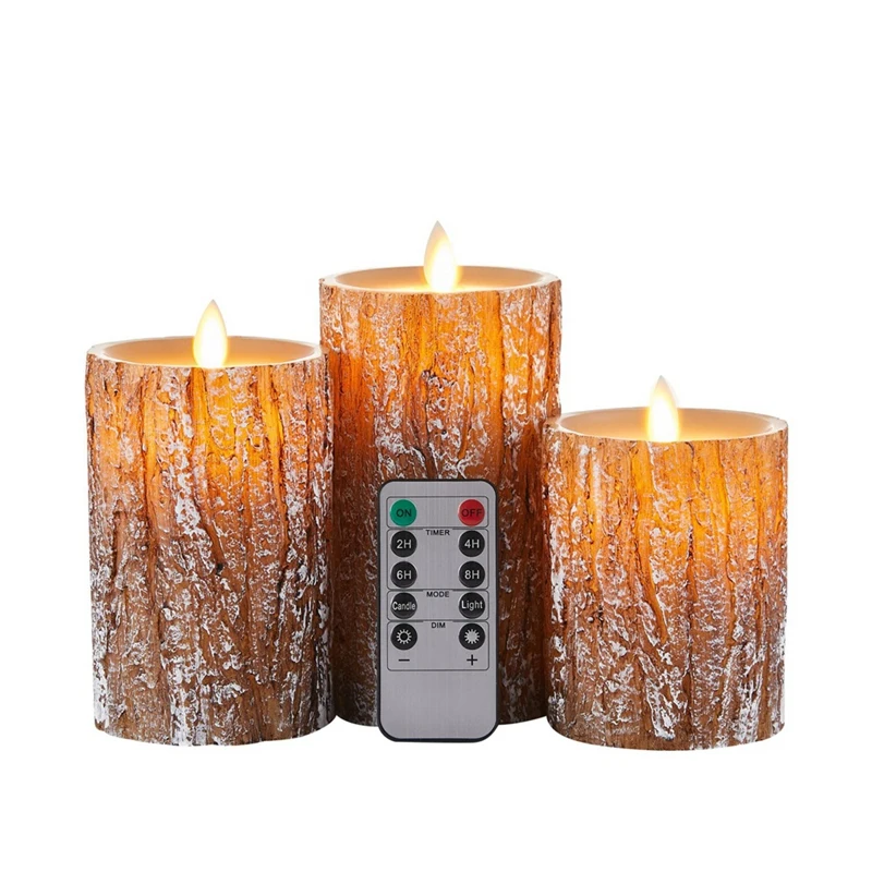 

A84E-Remote Control LED Electronic Candle Light Set Simulation Swing 10 Buttons Remote Control Timer Candle Lights