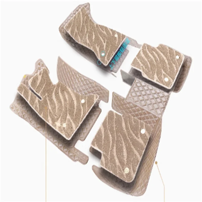 

5D Custom Car Floor Mats For Nissan Patrol Y61 Y62 Y63 Armada Auto Carpets Double Layer Foot Coche Floor Liners Blanket