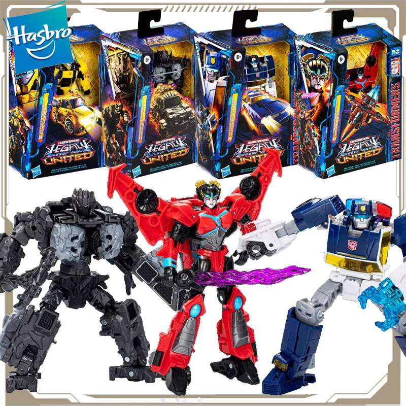 Hasbro Original transformateurs Anime Figure héritage United Bumblebee vent lame figurine jouets pour garçons filles enfants cadeau