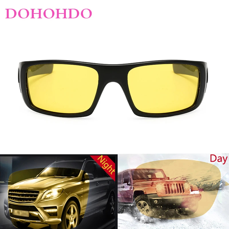 العصرية في الهواء الطلق سائق القيادة للرؤية الليلية الرجال نظارات نسائية عدسة صفراء الكلاسيكية المضادة للوهج سائق نظارات حماية للجنسين UV400