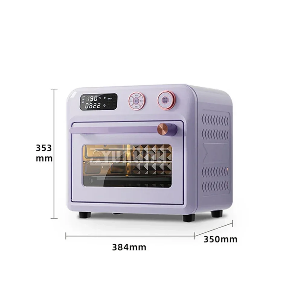 

New Large Capacity Toaster Oven Air Fryer Household Multi-functional Intelligent Visual Cooking Kitchen Appliances