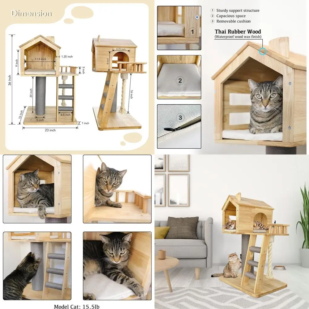 

Стильный домашний кондоondo для кошек — прочное кошачье дерево для игр, отдыха и царапин