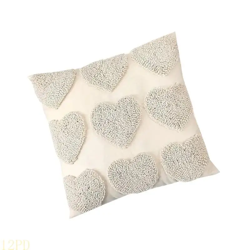12PD Valentines Day Throw Pillow Covers Heart Love Designing Cushion Case 18x18Inch