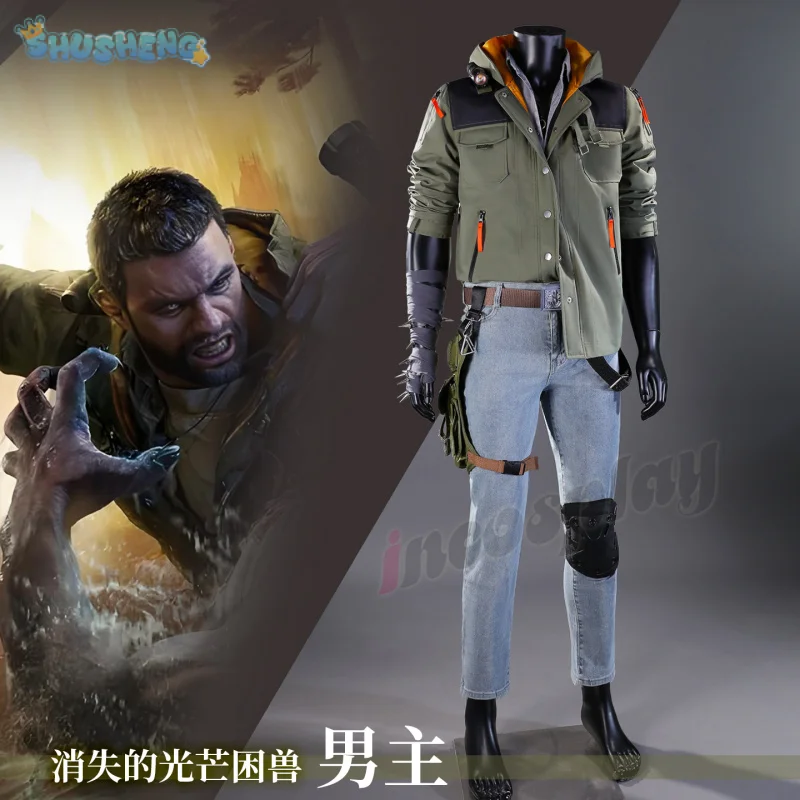 Juego Dying Light Kyle Crane Cosplay disfraz abrigo riñonera collar camisa accesorios Halloween Navidad hombres mujeres uniforme de fantasía