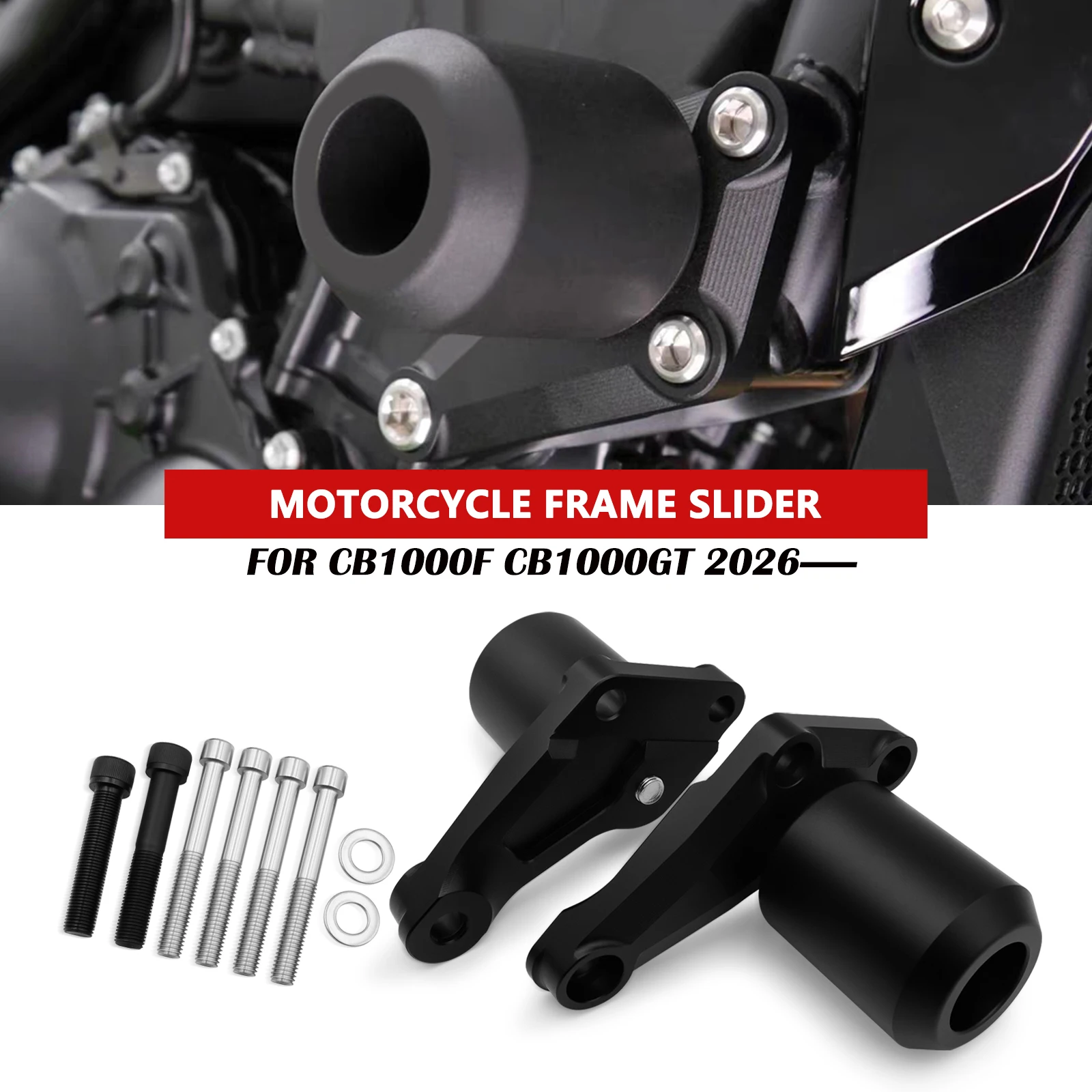 

Motorcycle Falling Protection Frame Slider Fairing Guard Crash Pad Protector For Honda CB1000F CB1000GT 2026