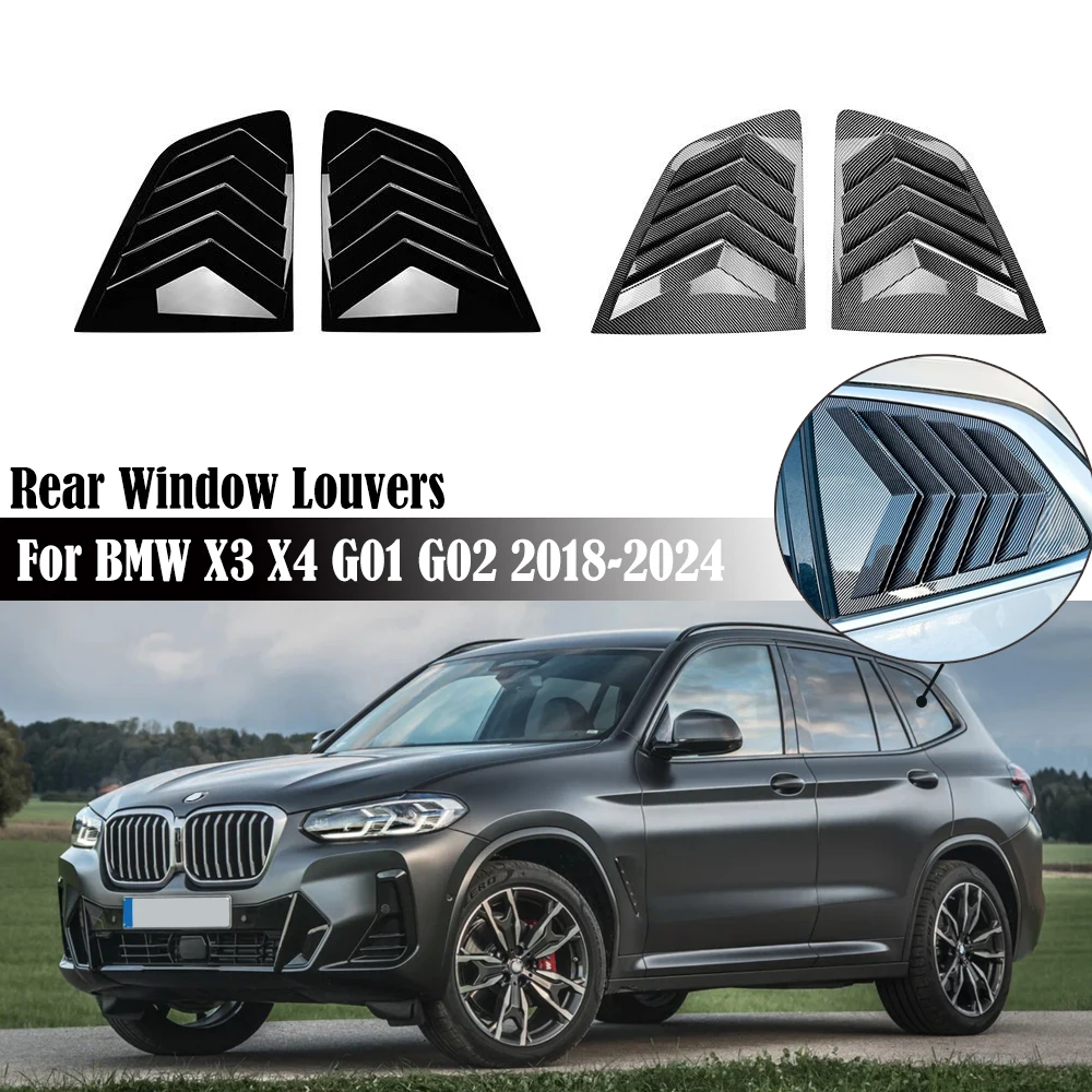 

Window Louver Shutter Cover Vent Trim For BMW X3 IX3 G01 2018+ Car Rear Side Window Louver Blinds Louvers Shutters Accessories