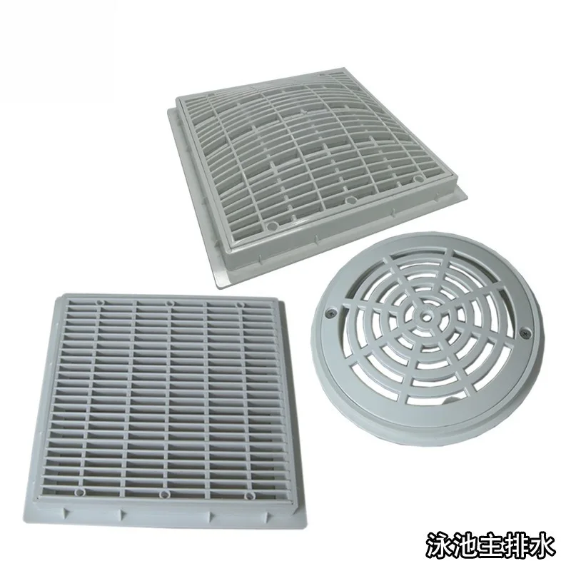 Swimming pool square anti-vortex main drainage anti-suction return port SP1032 stainless steel drain swimming pool equipment