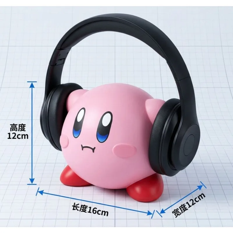 New Kirby Earphone Storage Headband Holder Cute Cartoon Creativity Desktop Ornament E-sports Earphones Display Stand Gifts view 6