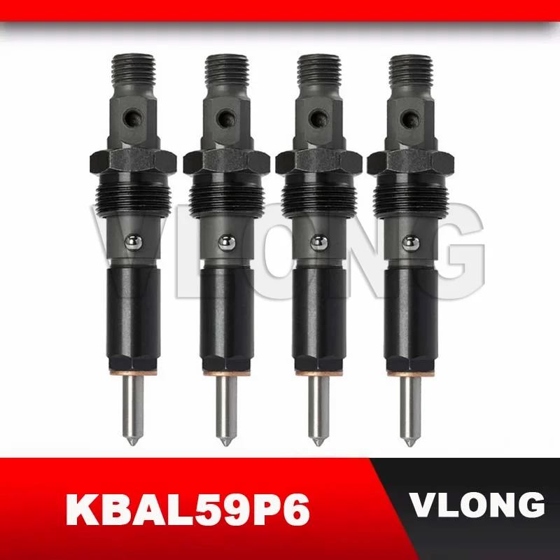 

4PCS Fuel Injector Assy For Komatsu PC160 Cummins Dodge Ram 2500 3500 5.9L 4BT 6BT 0 432 133 773 0432133773 KBAL59P6 KDAL59P6