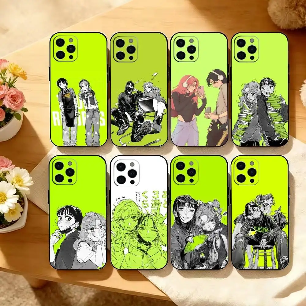 

T-The G-Green Yuri Phone Case For iPhone 17,16,15,14,13,12,11 Plus,Pro Max,XS,Soft Silicone Black Cover