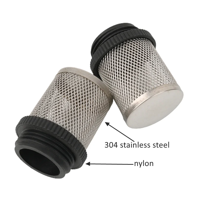 20/25/32/40/50/63mm 304 Stainless Filter For Garden Irrigation Aquarium Water Pump Fillter Plastic Male Thread Filter