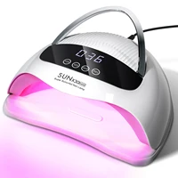 Lámpara UV profesional de 90 LED para uñas, esmalte de Gel con 4 ajustes de temporizador, pantalla HD, herramienta secadora de uñas con Sensor automático