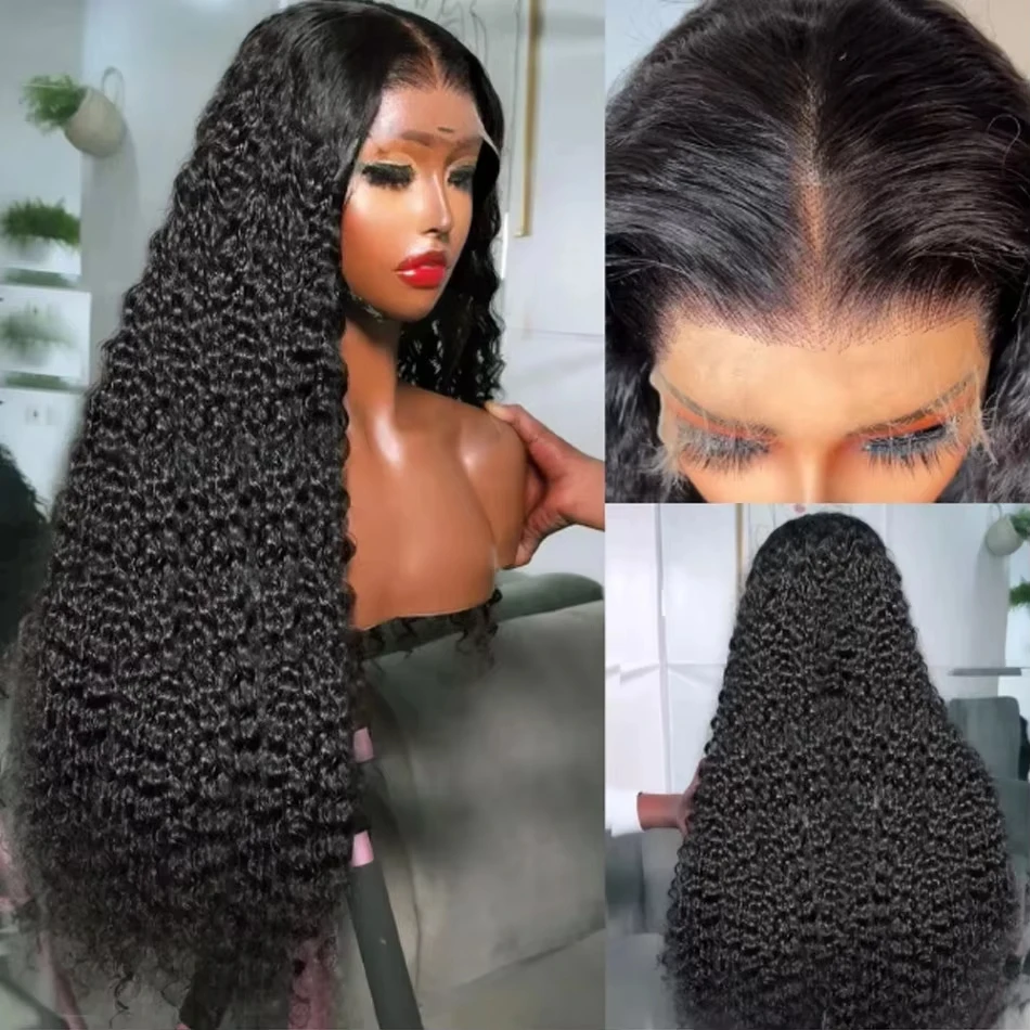 غلويليس مجعد الباروكات خصلات الشعر المستعار الإنسان موجة المياه 4x4 5x5 Hd الدانتيل إغلاق الباروكات 100% ريال قبل قطعها خصلات الشعر المستعار البرازيلي للنساء #4