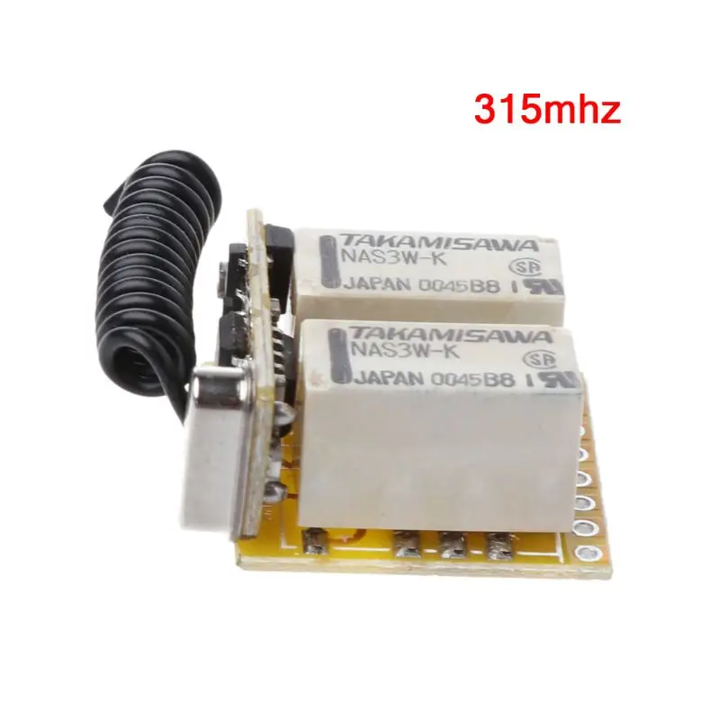 Interruptor momentáneo RF inalámbrico tamaño Mini, 433Mhz, para 3,7 V 12V, para juguete eléctrico