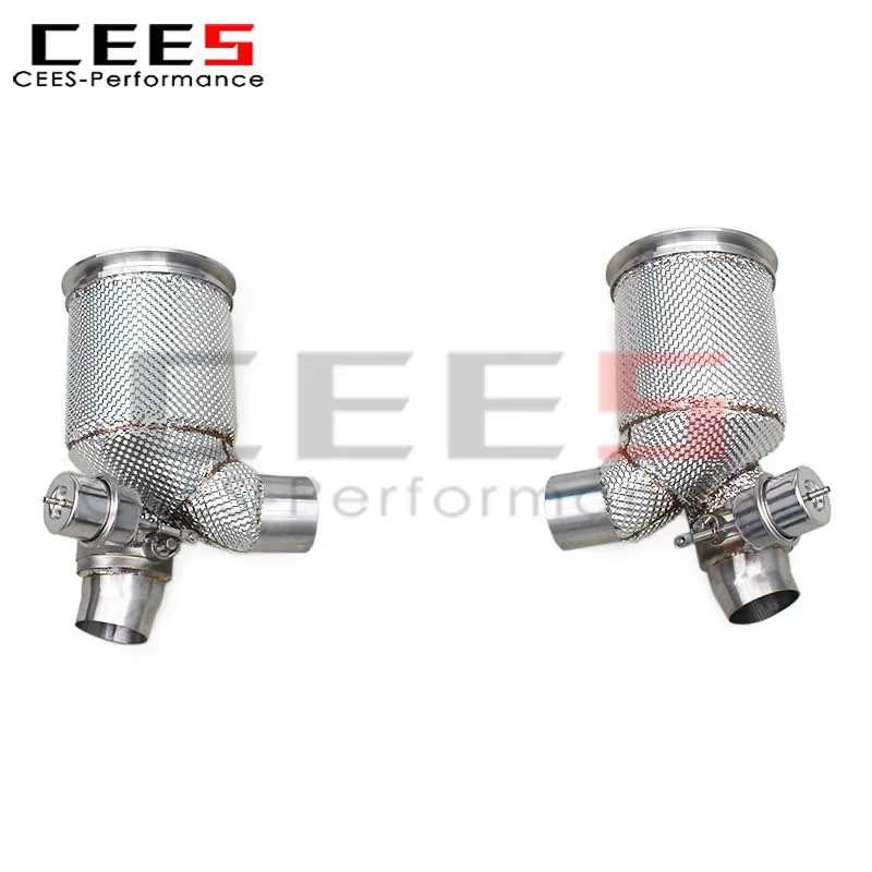 

CEES Exhaust Downpipe with Valve for Porsche 911 991/991.1 GT2 RS 3.6T 2010-2016 Stainless Steel Exhaust Free Flow Pipe