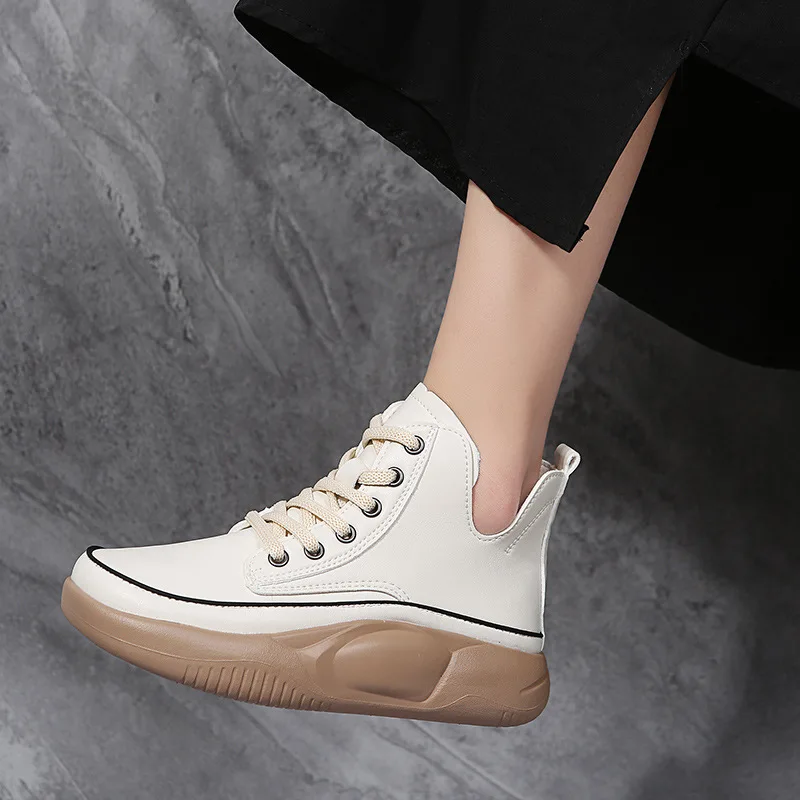 Womens Loafers Shoes Autumn British Style Round Toe Oxfords Casual Female Sneakers Clogs Platform Soft Flats Slip-on Fall Preppy