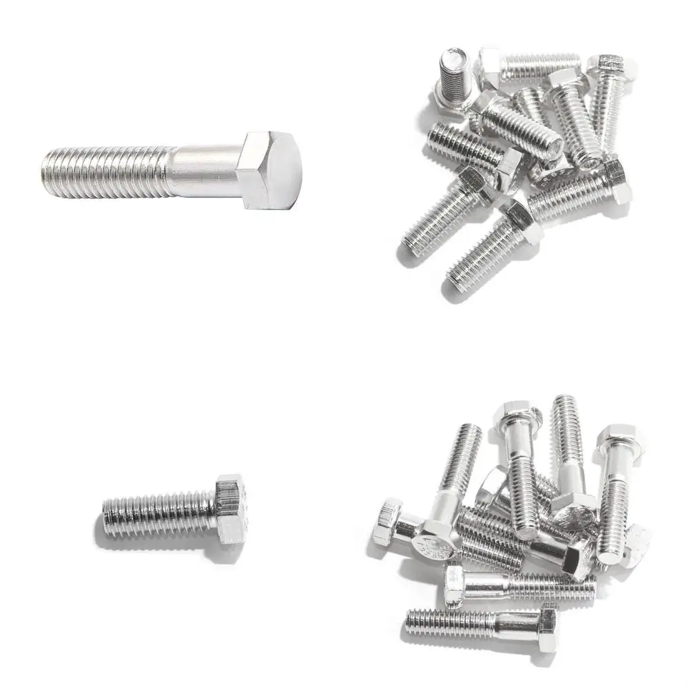 

Винты с шестигранной головкой из нержавеющей стали 3/8-16 X 2-1/2, класс 18-8, отделка NL-19, упаковка из 25 шт., длинные крепежные детали