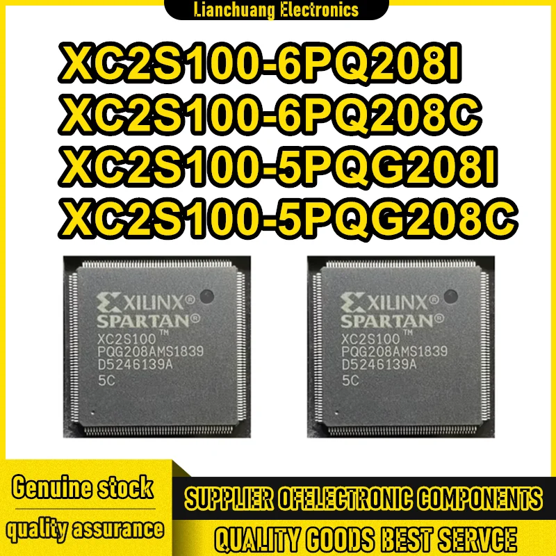 XC2S100-6PQ208I XC2S100-6PQ208C XC2S100-5PQG208I XC2S100-5PQG208C XC2S100 Brand New Originale Chip Controller Logico