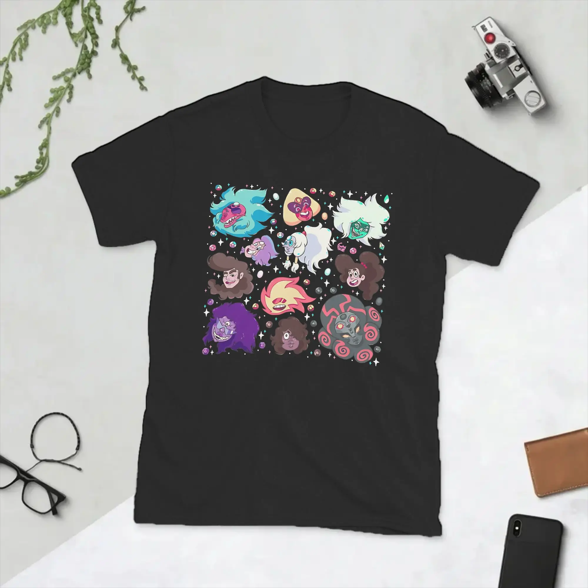 Cartoon Stevens Universes Men's T Shirt  Humorous Tees Short Sleeve O Neck T-Shirt Cotton Classic Tops