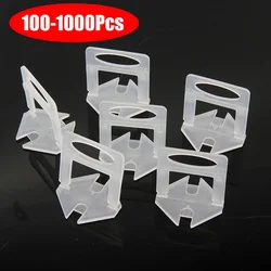 100-1000Pcs 0.35mm-3.0mm Tile Leveling System Clips PE Tiles Leveler Spacers Use For Tile Leveling System Construction Tool